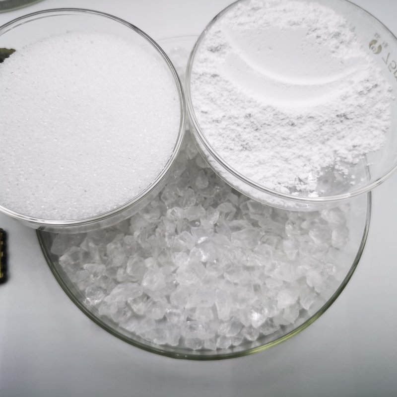 Fused silica Grade A powder — fully transparent, no black spots, no cristobalite; SiO₂ >99.9%, Fe₂O₃ <50 ppm