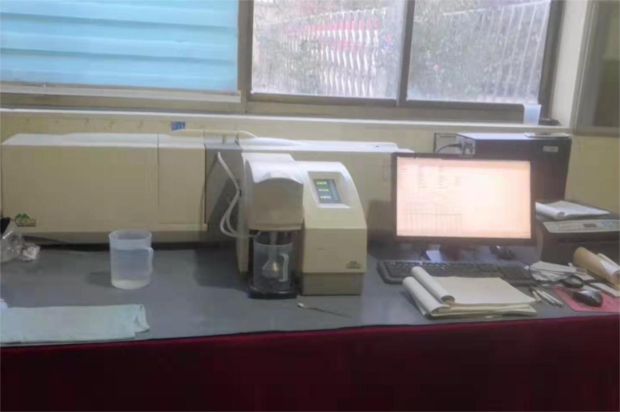 Malvern particle-size distribution testing in the Chemsize laboratory